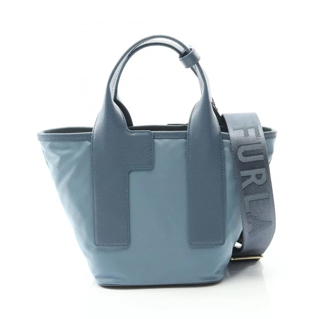 Furla Piuma Tote Bag Leather Blue Beige in blue Leather from Poshmark