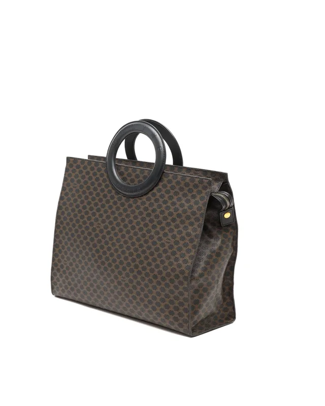Celine Macadam Circle Tote Bag in Canvas from A Retro Tale, photo 2 of 13