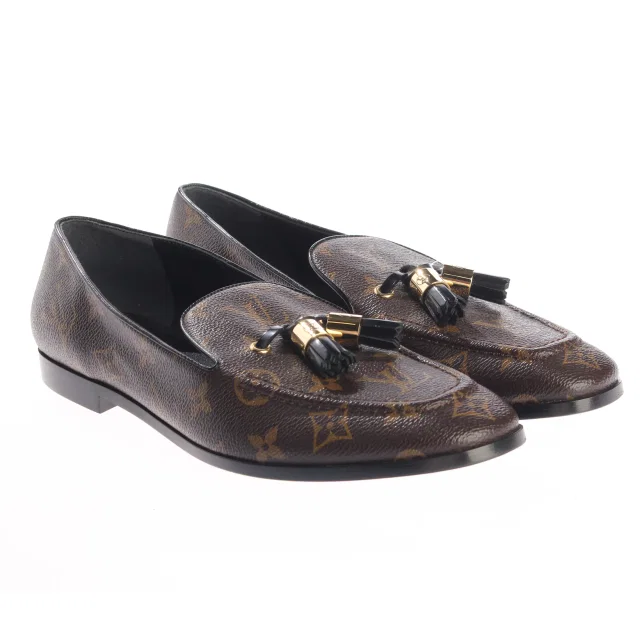Louis Vuitton Loafers EUR 39 Dunkelbraun in Braun from Buddy And Selly