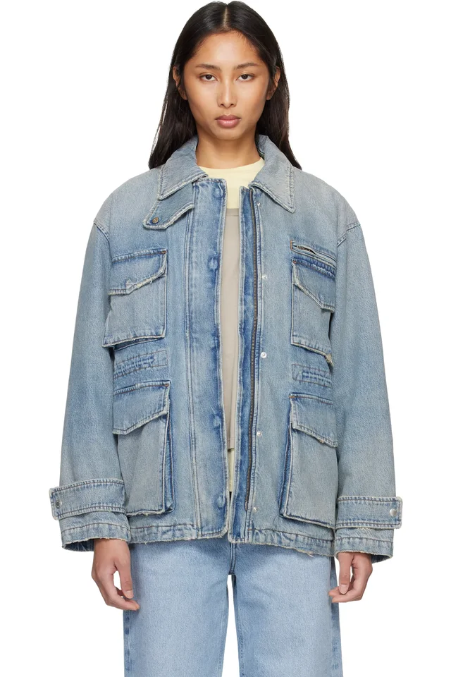 Blue Aubrey Denim Jacket, image 1 of 1 from SSENSE