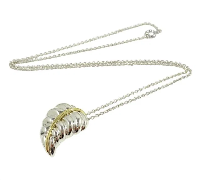 Tiffany & Co. 18k Yellow Gold Large Leaf Necklace in Yellow from The Reluxe