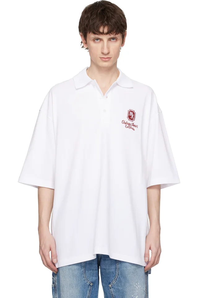 White 'MA Chateau' Polo
