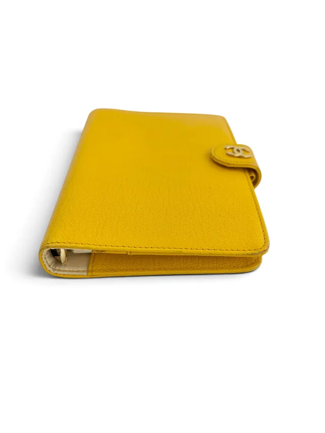 Chanel Vintage Small Yellow Agenda Cover in Yellow Leather from Season 2 Consign, photo 5 of 8