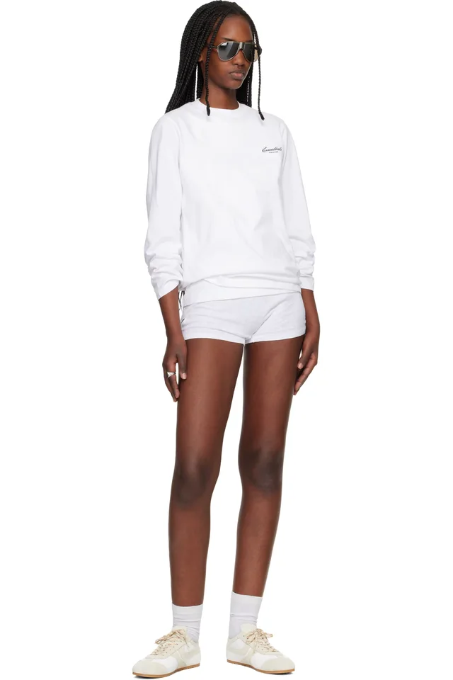 Fear of God ESSENTIALS White Classic Long Sleeve T-shirt, photo 4 of 4 from SSENSE