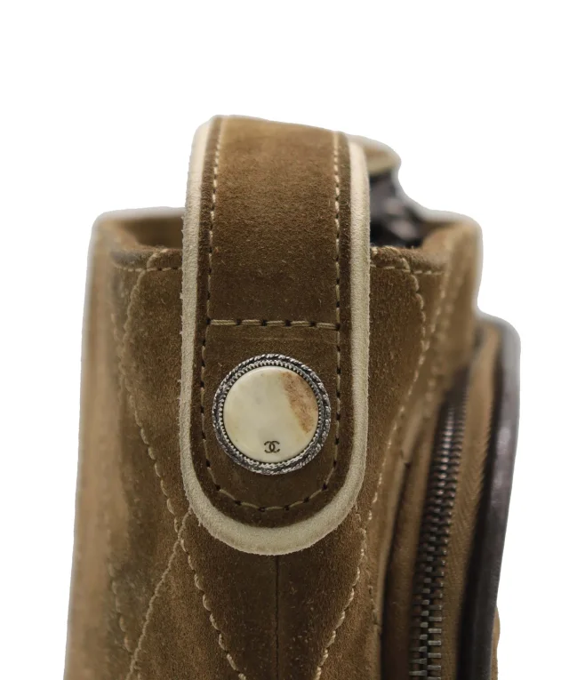 Chanel Shoulder Bag Paris-Salzburg Medium Suede Brown in Brown Suede from Luxury Promise, photo 12 of 19