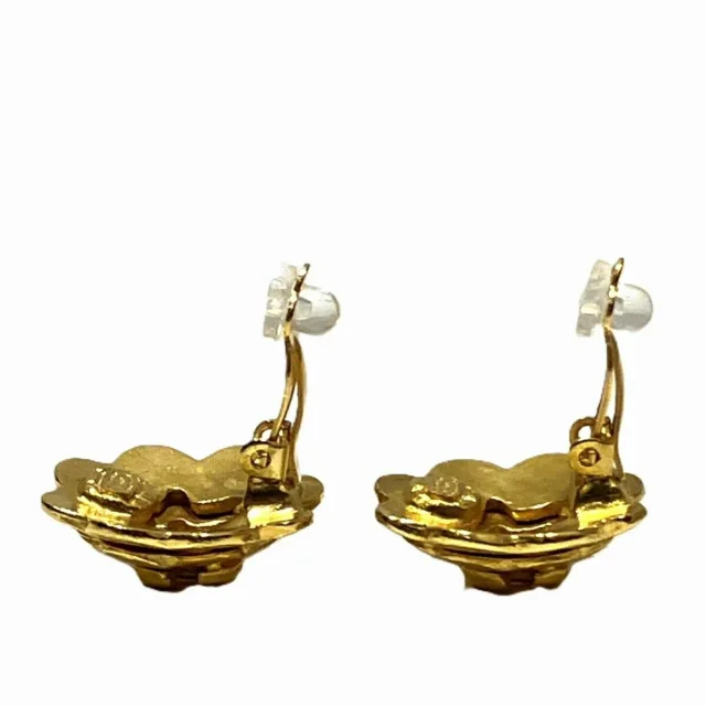 Chanel Vintage Earrings in Gold Brass from LuxUness, photo 2 of 9
