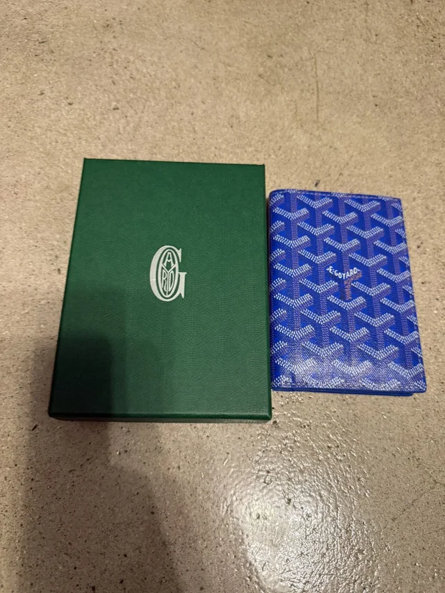 Goyard Grenelle Passport Cover Sky Blue in blue from Grailed, photo 1 of 1