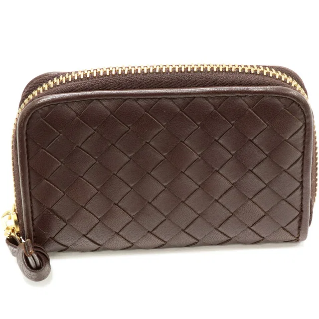 Bottega Veneta Intrecciato Lambskin Coin Case in Lambskin from LuxUness