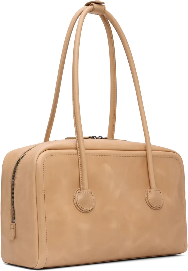 MARGESHERWOOD Beige Soft Boston Bag, photo 3 of 4 from SSENSE