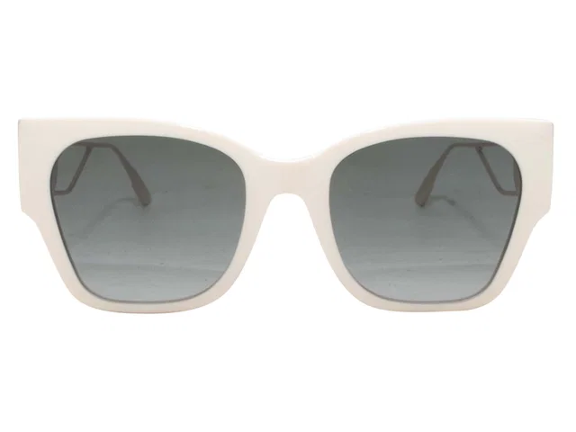 White Christian Dior Wayfarer Sunglasses in White from Designer Revival