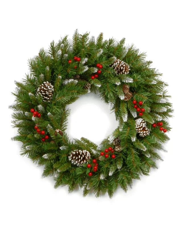 National Tree Company 24in Frosted Berry Wreath, image 1 of 1 from Rue La La