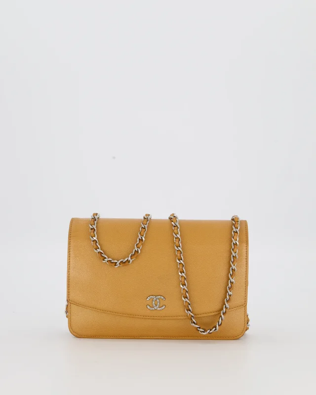 Chanel Gold Wallet on Chain Bag in Gold Caviar leather from Sellier, photo 2 of 22