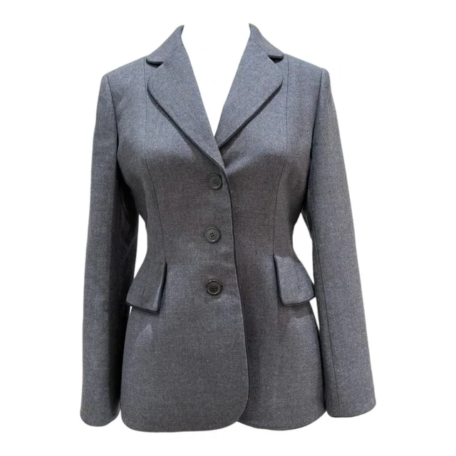 Dior Grey Wool Tailored Jacket - Size 36 in Grey Wool from Luxury Promise