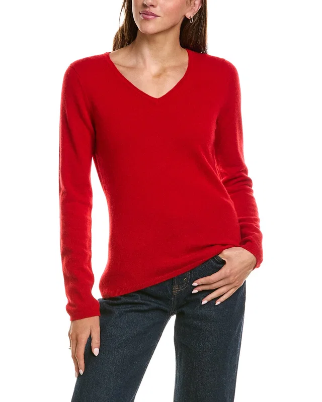 InCashmere Basic V-Neck 100% Cashmere Sweater, image 1 of 1 from Gilt