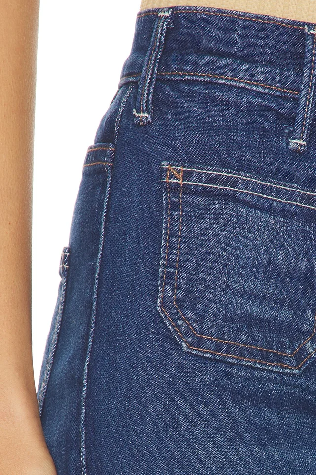 MOTHER The Patch Pocket Hustler Roller Exposed Zip Heel Jeans in Made In The Shade, photo 6 of 6 from REVOLVE (Canada)