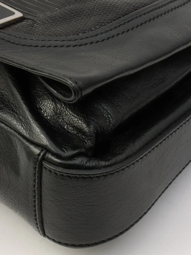 Celine Lizard emboss 2-way bag, black from VINTAGE QOO TOKYO, photo 10 of 14