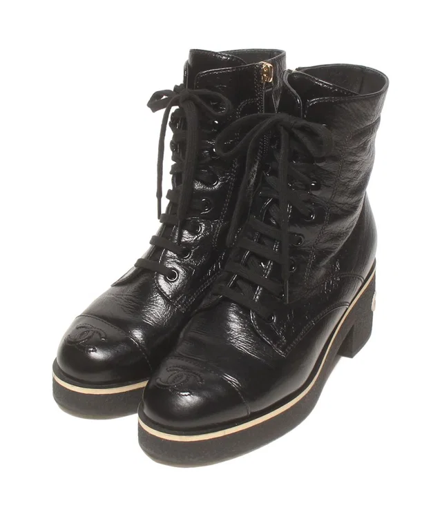 Chanel Short Boots Lace Up from The Reluxe