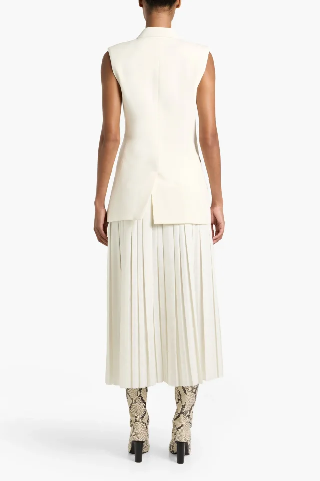 Gabriela Hearst Mayte Double-Breasted Silk and Wool-Blend Vest, photo 7 of 8 from THE OUTNET