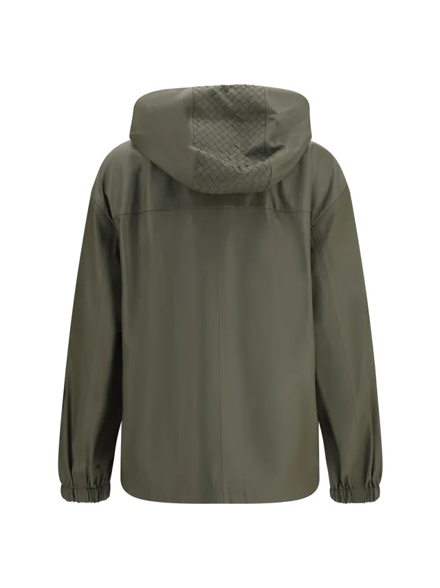 Bottega Veneta Lightweight nappa leather Jacket with Intrecciato Hood, photo 2 of 3 from SENSER