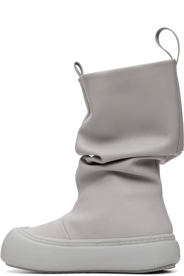 YUME YUME SSENSE Exclusive Gray Low Fisherman Boots, photo 3 of 5 from SSENSE