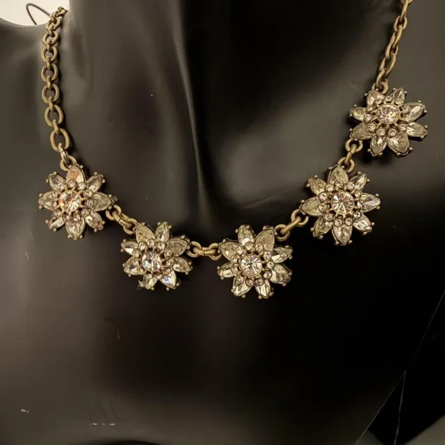 Chloé Women's Necklace - Gold/Silver in silver|gold|gray from Depop, photo 1 of 1