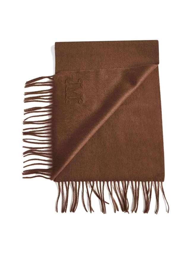 Max Mara Wsdalia Scarf — Brown Cashmere Scarfs in Brown Cashmere from HEWI, photo 2 of 2