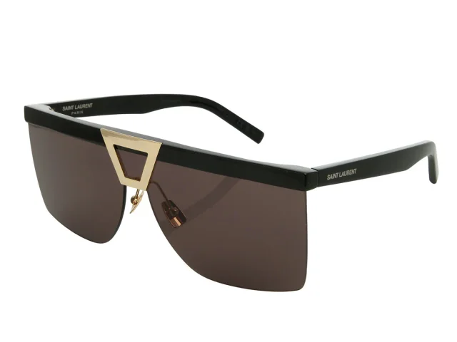 Saint Laurent Palace Shield Sunglasses in Black from Ann's Fabulous Finds, photo 2 of 6