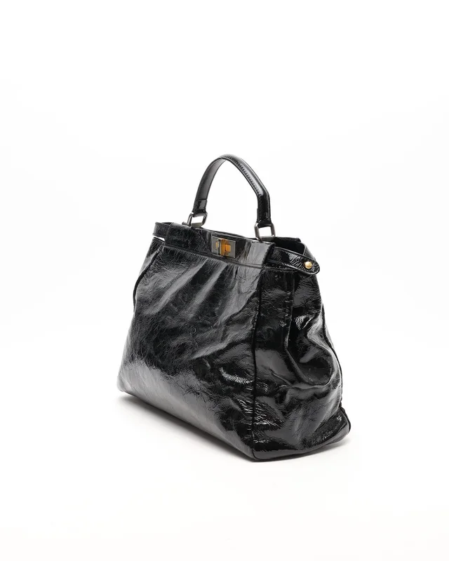 Fendi Large Peekaboo Bag in Patent leather from A Retro Tale, photo 2 of 9