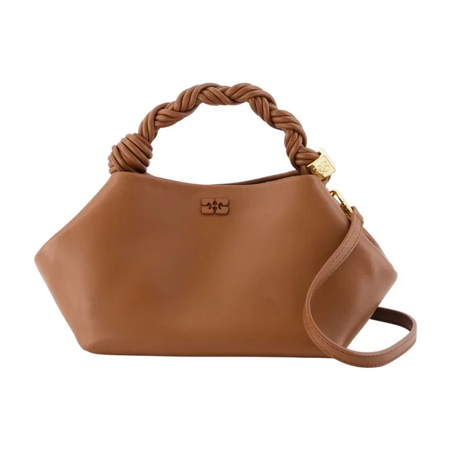 GANNI Bou Small Butter Shoulder Bag — Brown Synthetic in Brown from HEWI