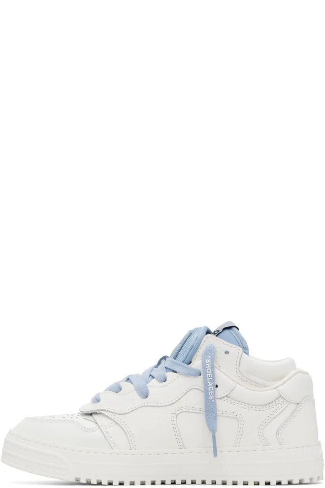 Off-White White & Blue 3.0 Floating Arrow Sneakers, photo 3 of 5 from SSENSE