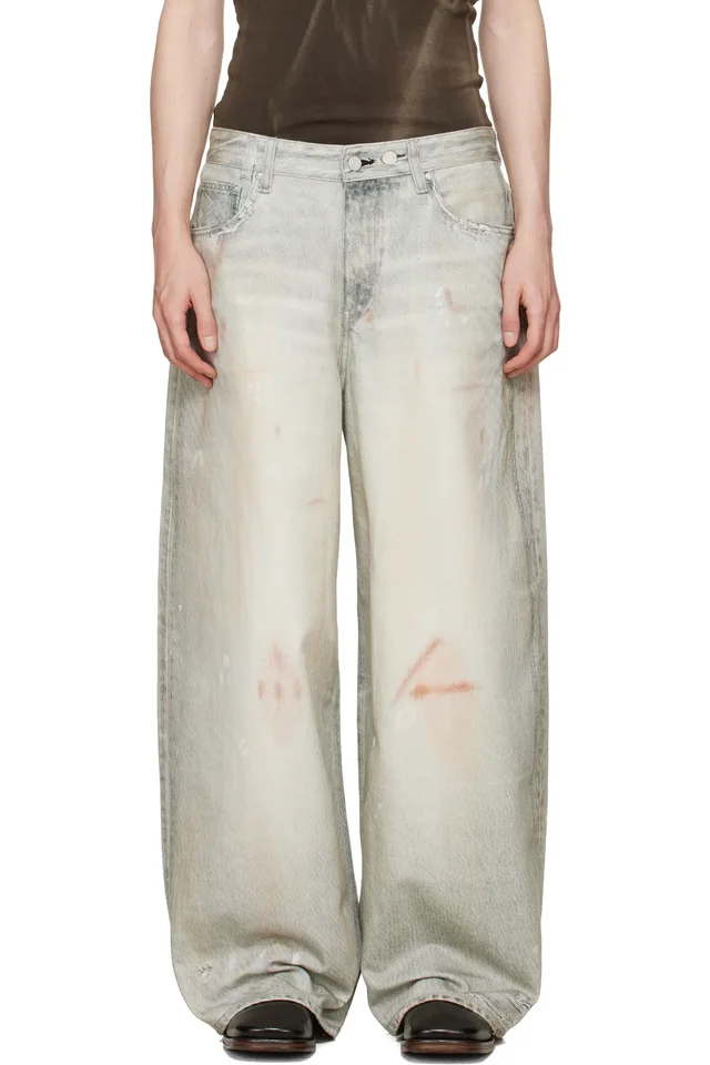 Blue Lyon Printed Denim Jeans, image 1 of 1 from SSENSE