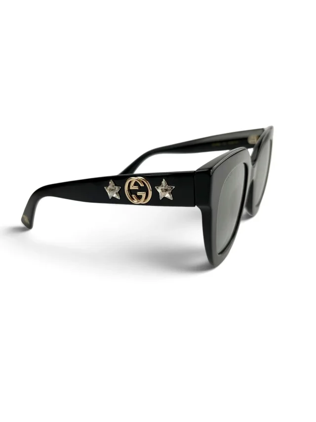 Gucci Black Frame Star Sunglasses in Black from Season 2 Consign, photo 5 of 5