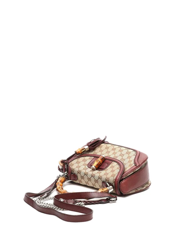 Gucci GG Bamboo 1947 Medium Top Handle Bag in Canvas from A Retro Tale, photo 4 of 7