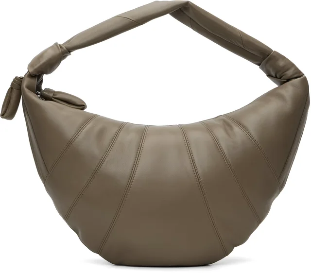 LEMAIRE Khaki Fortune Croissant Bag, photo 5 of 8 from SSENSE