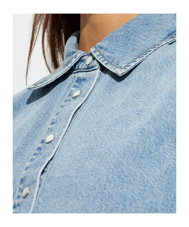 Frame denim short-sleeved top, photo 5 of 5 from SENSER