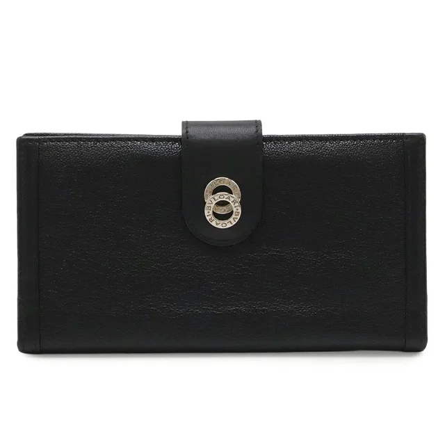 Bvlgari Doppio Tondo Leather Long Wallet in Leather from LuxUness