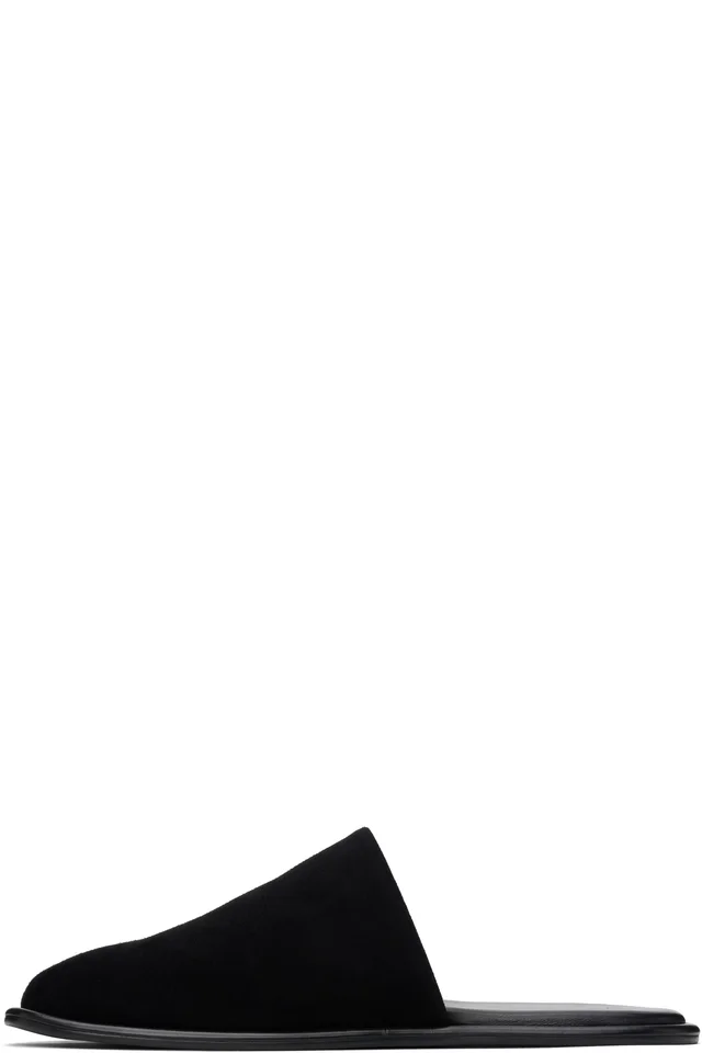 La Collection Black Cameron Slippers, photo 3 of 5 from SSENSE