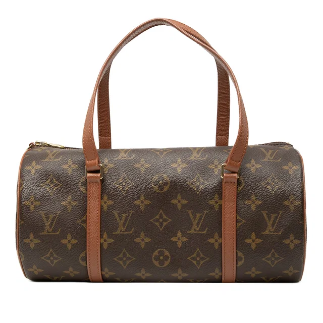 Brown Louis Vuitton Monogram Papillon 30 Handbag in Brown Coated canvas from Designer Revival
