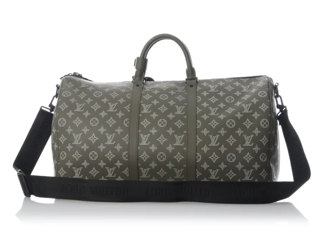 Louis Vuitton Monogram Shadow Keepall Bandoulière 50 in Calfskin from Ann's Fabulous Finds, photo 4 of 9