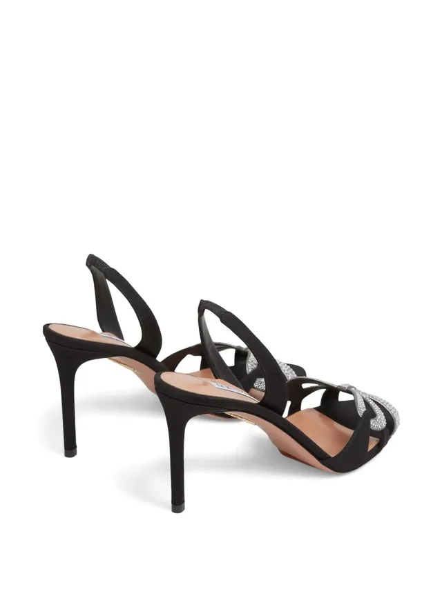 Aquazzura Crystal-embellished slingback high heels, photo 3 of 5 from SENSER