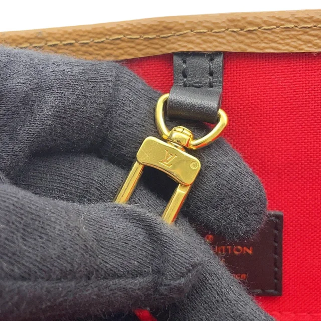 Louis Vuitton Onthego RedM44576 Monogram Reverse Canvas Monogram Giant Size GM in Canvas from GALLERY RARE, photo 14 of 16