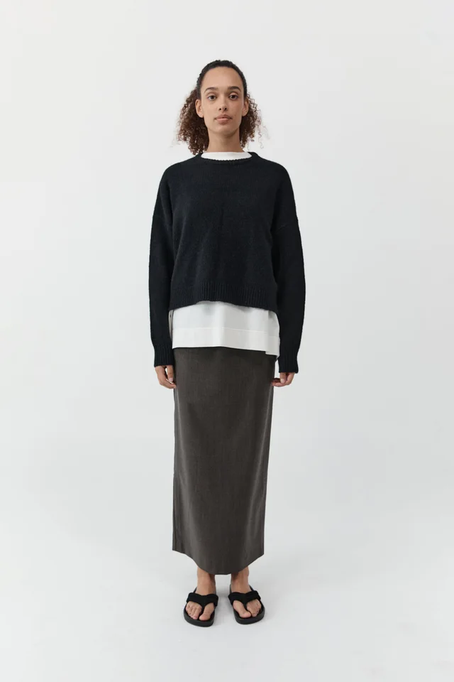St Agni Cropped Sweater - Black from St. Agni, photo 1 of 1