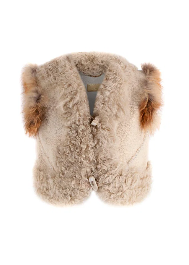 Dolce & Gabbana Fox Fur and Shearling Gilet from HEWI