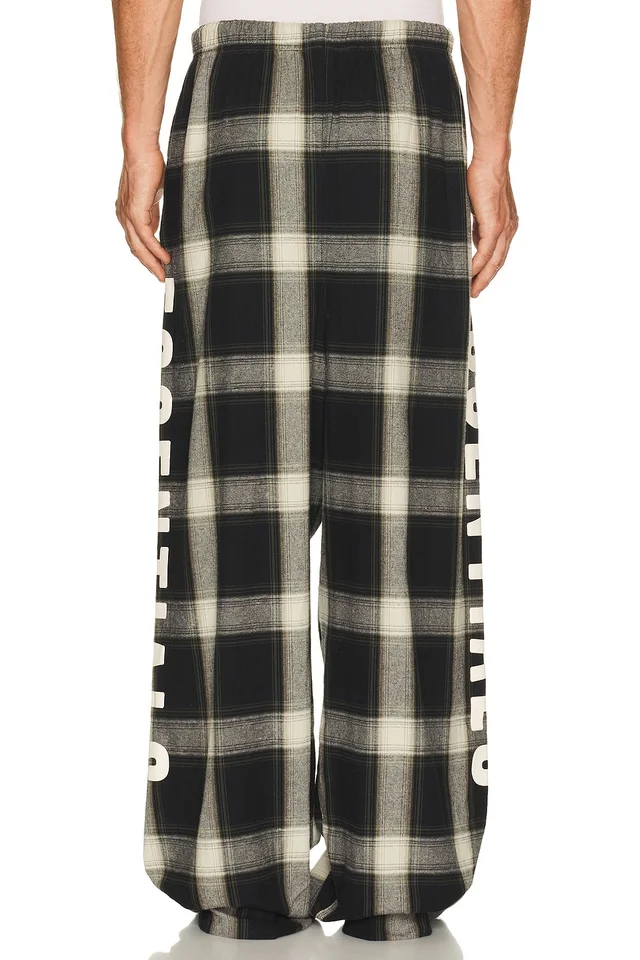 Fear of God ESSENTIALS Lounge Pant in Iron Grey Plaid, photo 4 of 7 from REVOLVE (Canada)