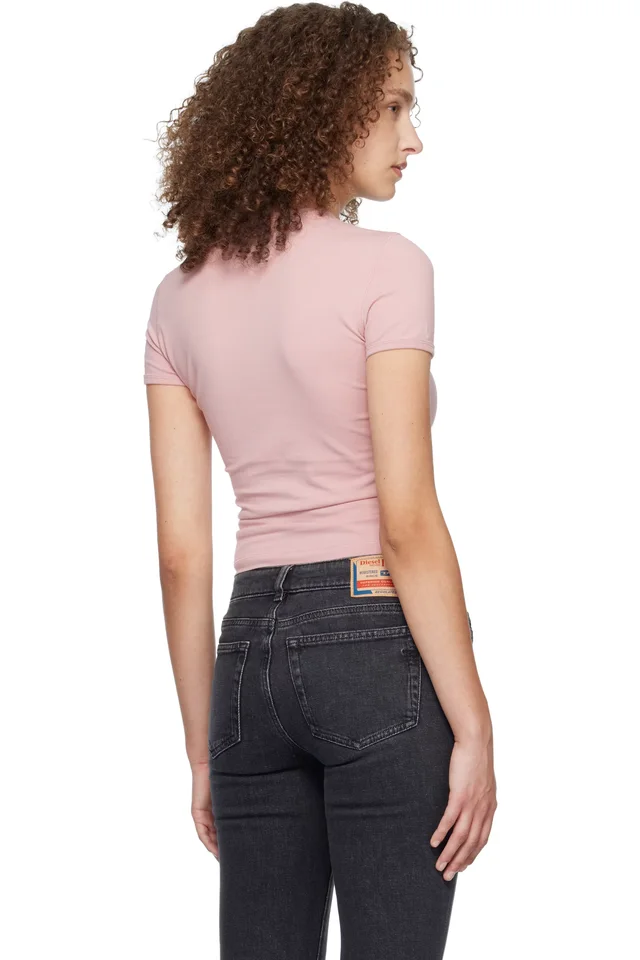 Diesel Pink T-Uncutieslong-Od T-shirt, photo 3 of 4 from SSENSE