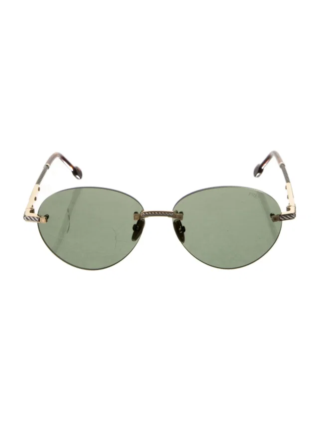 FRED Aviator Tinted Sunglasses w/ Tags in gold from The RealReal