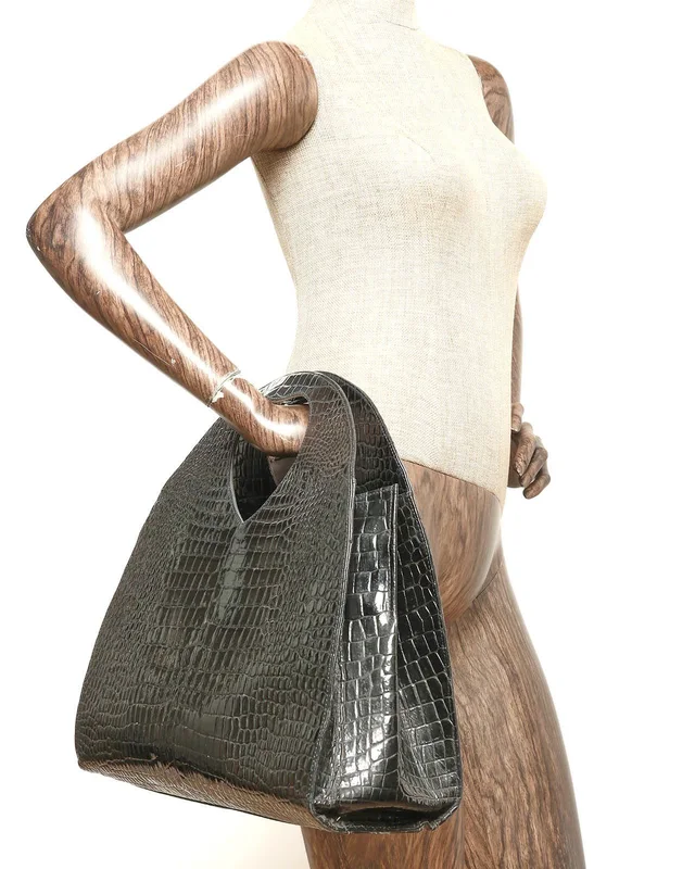 Saint Laurent Yves Croc Tote Bag in Crocodile from A Retro Tale, photo 10 of 10