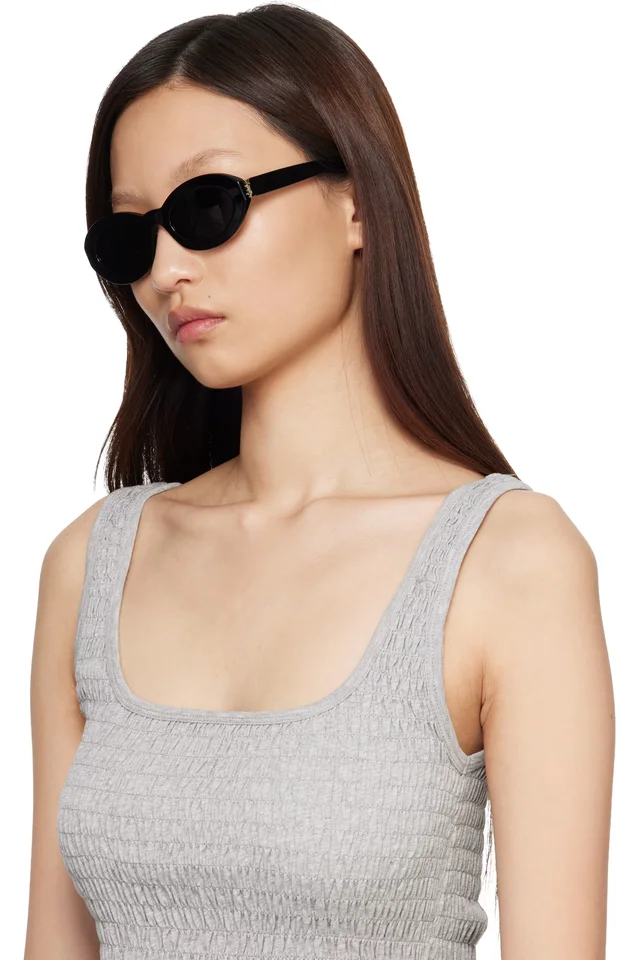 Saint Laurent Black SL M136 Sunglasses, photo 4 of 4 from SSENSE