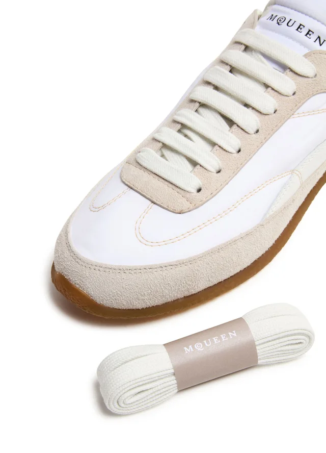 MCQUEEN Low-top sneakers in White 100% calfskin, photo 7 of 8 from 24S (US)