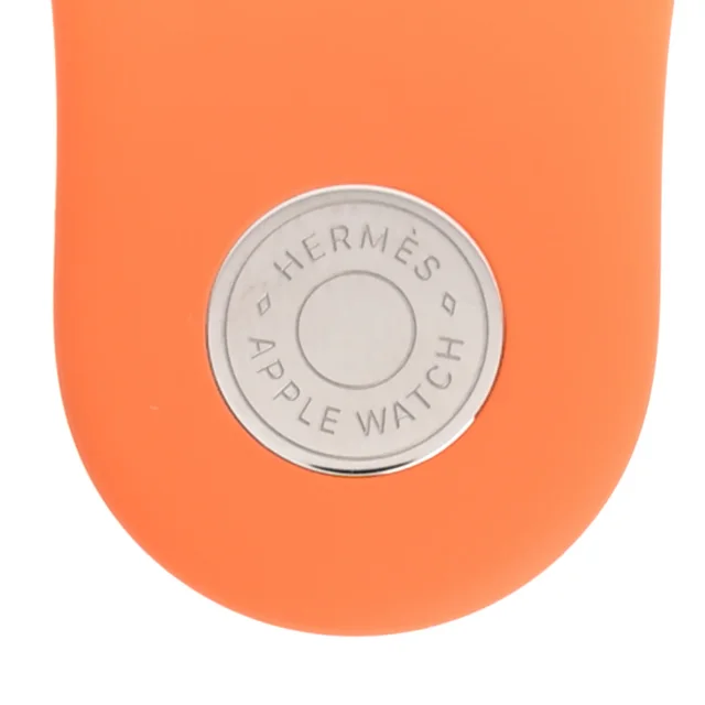 Hermès Silicone 42mm Apple Sports Watch Single Tour Band S/M Orange in Orange from FASHIONPHILE, photo 5 of 5